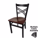 SL2130 Crossback Metal Frame Chair