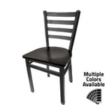 SL2160SV Silvervein Ladderback Metal Frame Chair