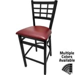 SL2163 1 Windowpane Metal Frame Barstool