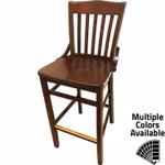 BW 554 Schoolhouse Solid Wood Frame Barstool