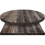 Charred Darkwash Manufactured Table Tops – 1″ or 2″ thicknesses – Black Dye