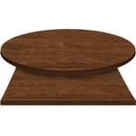 E*Wood (Oak) Manufactured Table Tops – 1″ or 2″ thicknesses – American Walnut Stain