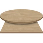 E*Wood (Oak) Manufactured Table Tops – 1″ or 2″ thicknesses – Dove Gray Stain