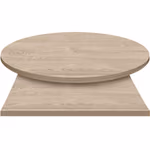 E*Wood (Oak) Manufactured Table Tops – 1″ or 2″ thicknesses – Graystone Stain