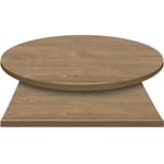 E*Wood (Oak) Manufactured Table Tops – 1″ or 2″ thicknesses – Storm Gray Stain