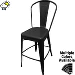 OD BM 0001 Smokestack outdoor metal frame barstool
