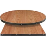 Fortress table tops wood veneer with autumn haze stain