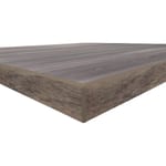 Backwoods Barn Wood Gray with coordinating 3MM edge corner zoomed