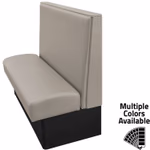 Cornell Vinyl/Upholstered Booths with 1-Tier Toe Kick