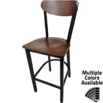 BM-262 Kidney Wood Back Barstool