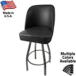 SL0136-CCS American Made Bucket Stool – Clear Coat Counter Height Swivel Frame