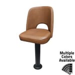 SL7133CUT Bucket Counter Height Bolt Down Pedestal Stool – Cutout Back