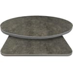 Retro T-Mold Manufactured Table Tops – Pinnacle Dark Crystal Concrete Laminate