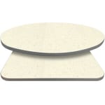 Retro T-Mold Manufactured Table Tops – Pinnacle Flecked Quartz Laminate