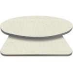 Retro T-Mold Manufactured Table Tops – Pinnacle White Galaxy Laminate