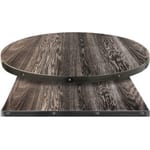 Fortress Manufactured Table Tops – Wood Veneer with Distressed Black Dye finish