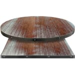 Fortress Manufactured Table Tops – Wood Veneer with Whitewash Mahogany finish