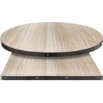Fortress Manufactured Table Tops – Wood Veneer with Whitewash Clear Coat finish