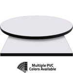 PVC Edge Manufactured Table Tops – 1.25″ thickness – Pinnacle Frosty White Laminate