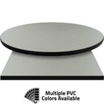 PVC Edge Manufactured Table Tops – 1.25″ thickness – Pinnacle Ivory Boomerang Laminate