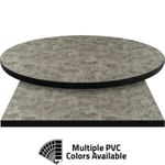 PVC Edge Manufactured Table Tops – 1.25″ thickness – Pinnacle Flint Stone Laminate