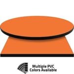 PVC Edge Manufactured Table Tops – 1.25″ thickness – Pinnacle Tangerine Laminate