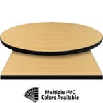 PVC Edge Manufactured Table Tops – 1.25″ thickness – Pinnacle Mangfall Beech Laminate