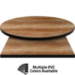 PVC Edge Manufactured Table Tops – 1.25″ thickness – Pinnacle Monument Oak Laminate