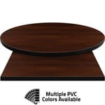 PVC Edge Manufactured Table Tops – 1.25″ thickness – Pinnacle Pure Walnut Laminate
