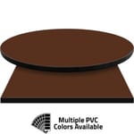 PVC Edge Manufactured Table Tops – 1.25″ thickness – Pinnacle Brownie Laminate