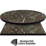PVC Edge Manufactured Table Tops – 1.25″ thickness – Pinnacle Mocha Marble Laminate