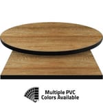 PVC Edge Manufactured Table Tops – 1.25″ thickness – Pinnacle Century Elm Laminate