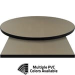 PVC Edge Manufactured Table Tops – 1.25″ thickness – Pinnacle Biscotti Flora Laminate