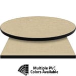 PVC Edge Manufactured Table Tops – 1.25″ thickness – Pinnacle Ivory Twist Laminate