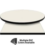 PVC Edge Manufactured Table Tops – 1.25″ thickness – Pinnacle Ivory Laminate