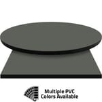 PVC Edge Manufactured Table Tops – 1.25″ thickness – Pinnacle Seal Gray Laminate