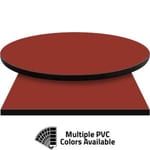 PVC Edge Manufactured Table Tops – 1.25″ thickness – Pinnacle Ruby Red Laminate