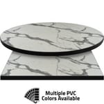 PVC Edge Manufactured Table Tops – 1.25″ thickness – Pinnacle Vento Marble Laminate
