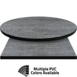 PVC Edge Manufactured Table Tops – 1.25″ thickness – Pinnacle Weathered Pewter Laminate