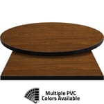 PVC Edge Manufactured Table Tops – 1.25″ thickness – Pinnacle British Walnut Laminate