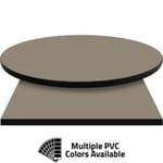 PVC Edge Manufactured Table Tops – 1.25″ thickness – Pinnacle Gothic Gray Laminate