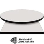 PVC Edge Manufactured Table Tops – 1.25″ thickness – Pinnacle Ivory Pearl Laminate