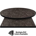 PVC Edge Manufactured Table Tops – 1.25″ thickness – Pinnacle Chocolate Slate Laminate