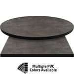 PVC Edge Manufactured Table Tops – 1.25″ thickness – Pinnacle Gray Slate Laminate