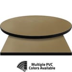PVC Edge Manufactured Table Tops – 1.25″ thickness – Pinnacle Cream Diamond Laminate
