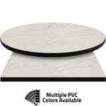 PVC Edge Manufactured Table Tops – 1.25″ thickness – Pinnacle Modern Marble (matte) Laminate