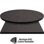 PVC Edge Manufactured Table Tops – 1.25″ thickness – Pinnacle Graphite Linen Laminate