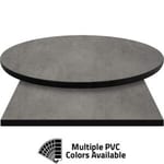 PVC Edge Manufactured Table Tops – 1.25″ thickness – Pinnacle Smoky Concrete Laminate