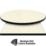 PVC Edge Manufactured Table Tops – 1.25″ thickness – Pinnacle Flecked Quartz Laminate