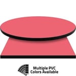 PVC Edge Manufactured Table Tops – 1.25″ thickness – Pinnacle Watermelon Pink Laminate